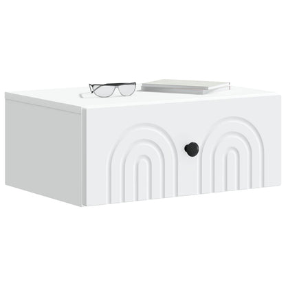 Wall-Mounted Bedside Cabinet 2 pcs White 49 x 34.5 x 20 cm