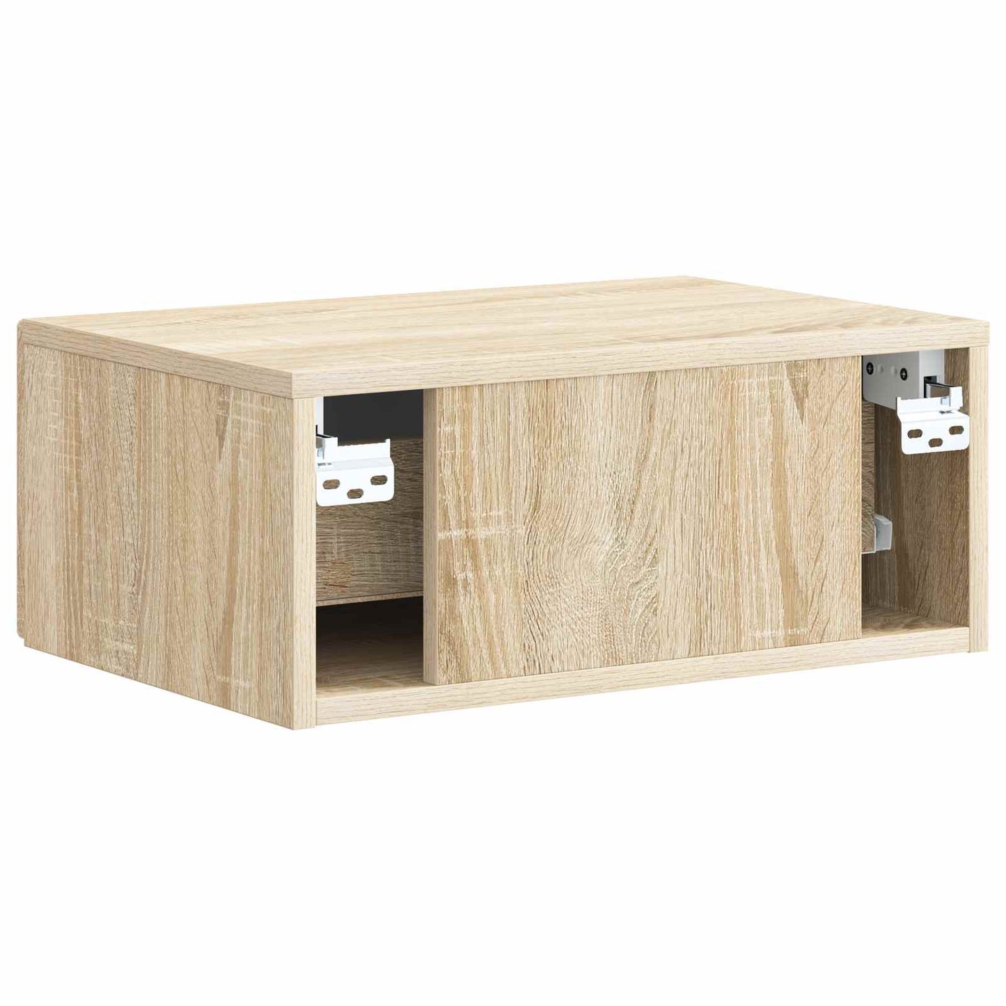 Wall-Mounted Bedside Cabinet Sonoma Oak 49 x 34.5 x 20 cm