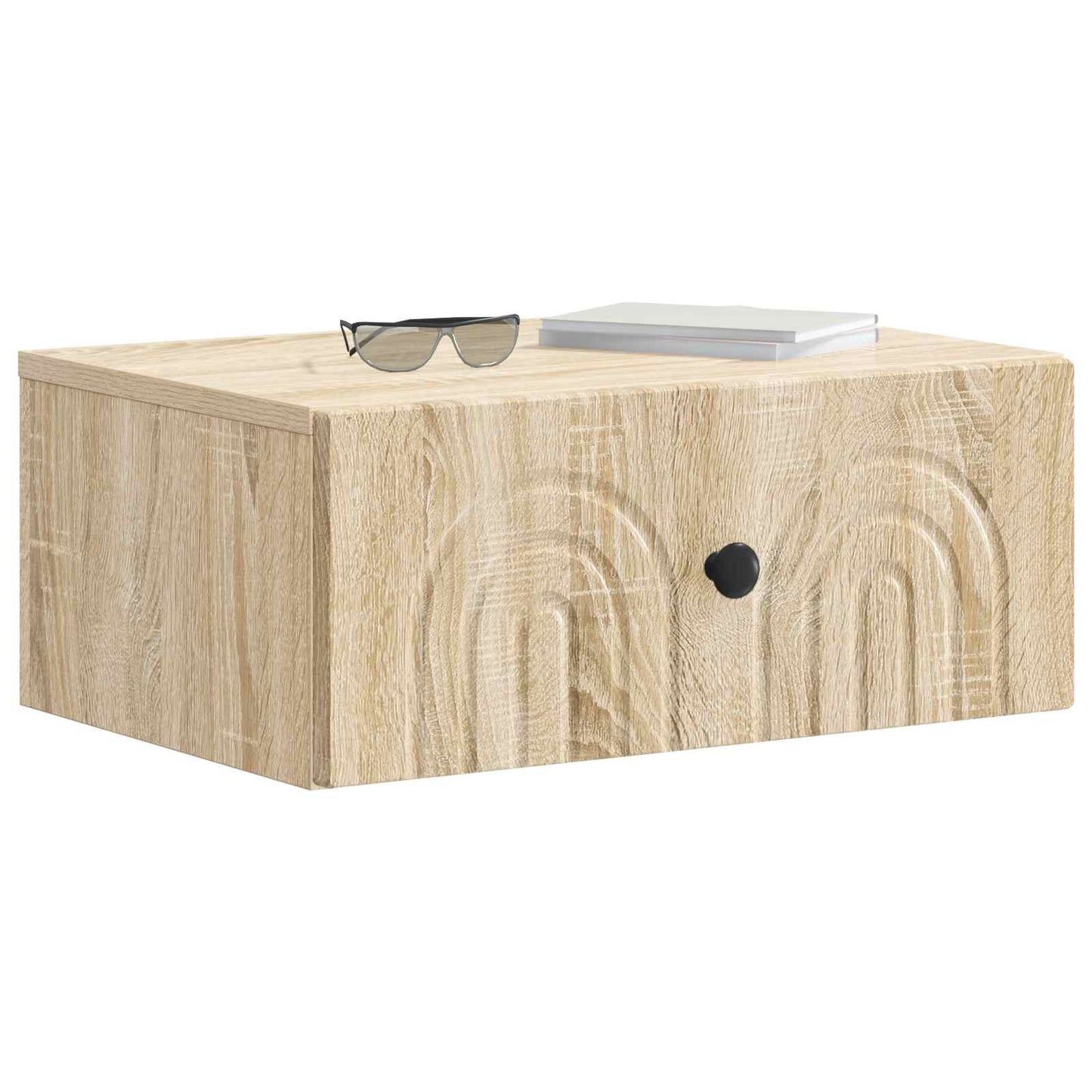 Wall-Mounted Bedside Cabinet 2 pcs Sonoma Oak 49 x 34.5 x 20 cm