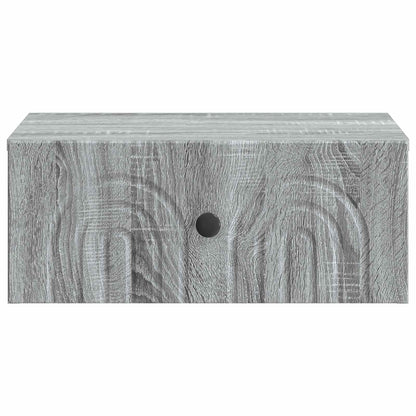 Wall-Mounted Bedside Cabinet Grey Sonoma 49 x 34.5 x 20 cm