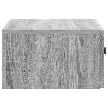 Wall-Mounted Bedside Cabinet Grey Sonoma 49 x 34.5 x 20 cm
