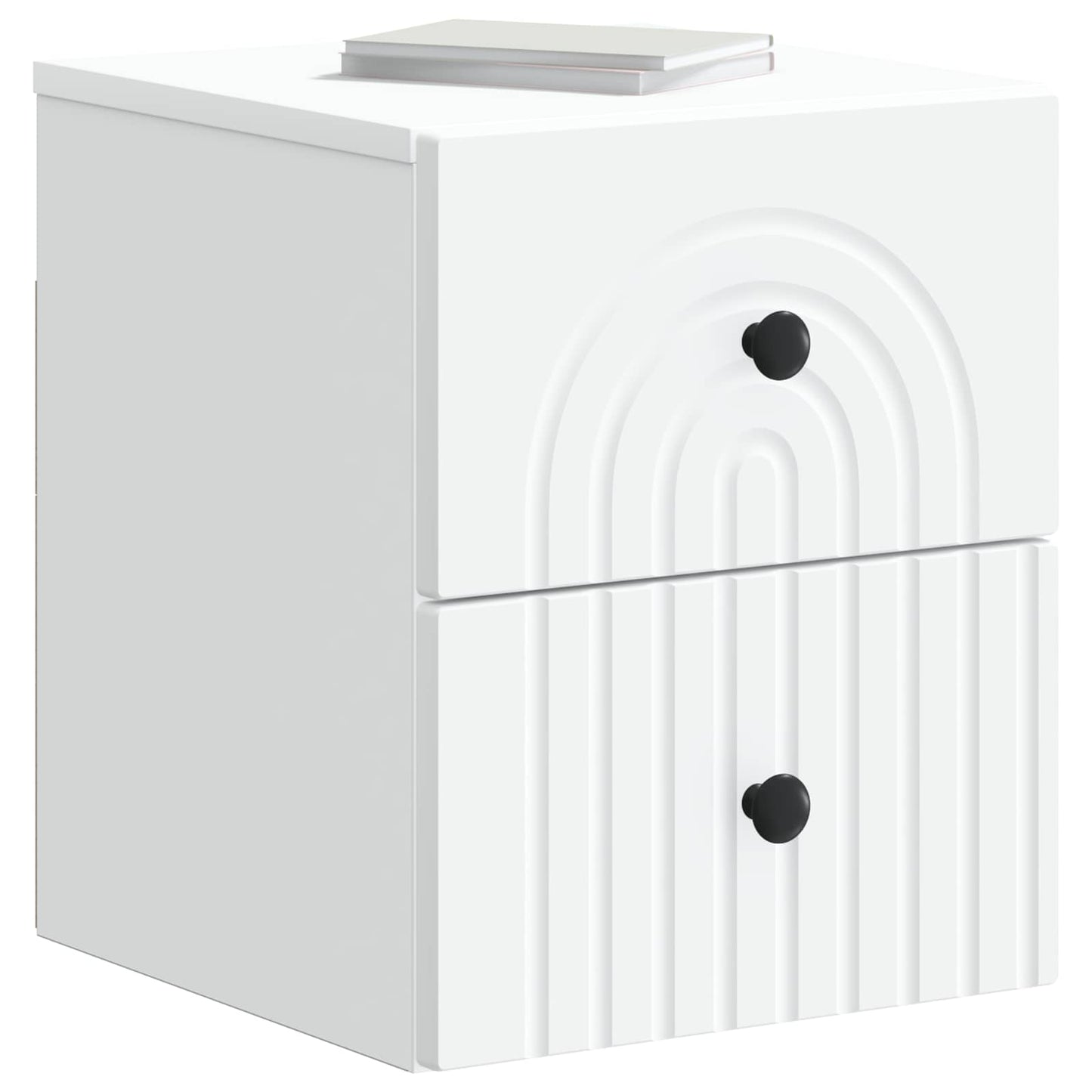 Wall-Mounted Bedside Cabinet White 33 x 34.5 x 40 cm