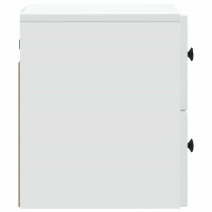 Wall-Mounted Bedside Cabinet White 33 x 34.5 x 40 cm