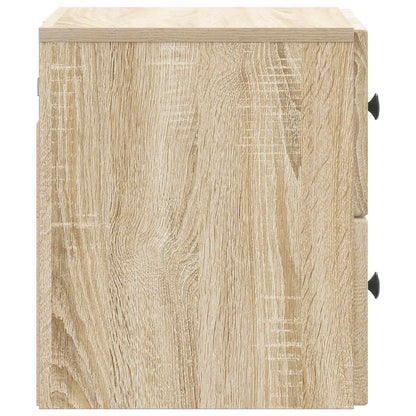 Wall-Mounted Bedside Cabinet 2 pcs Sonoma Oak 33 x 34.5 x 40 cm