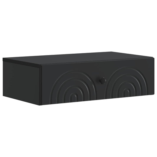 Wall-Mounted Side Table 59 x 34.5 x 17 cm Engineered Wood Black