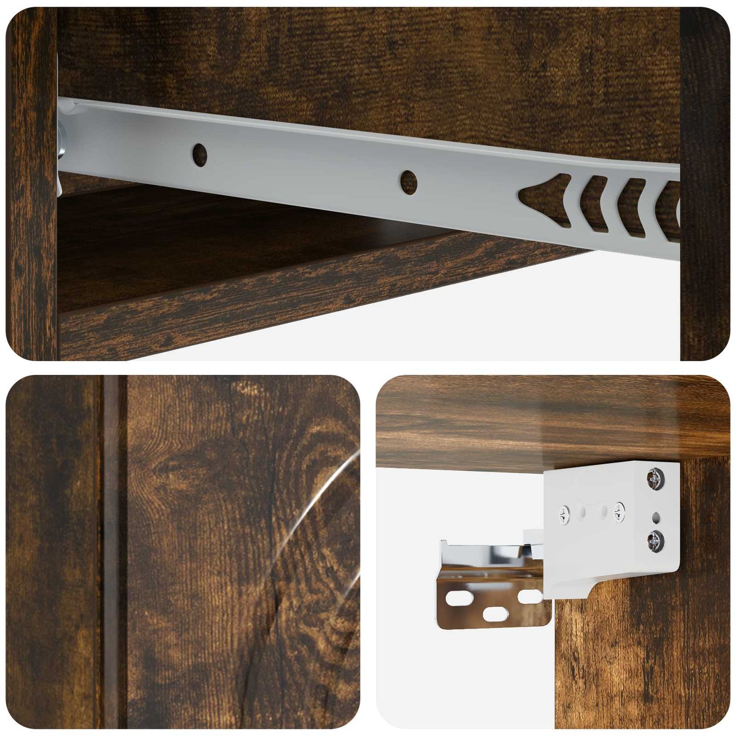 Wall-Mounted Side Table 59 x 34.5 x 17 cm Engineered Wood
