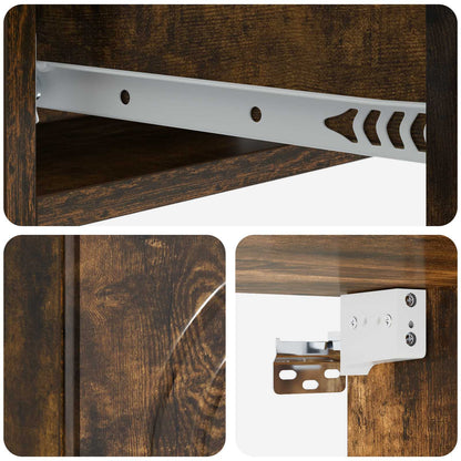 Wall-Mounted Side Table 59 x 34.5 x 17 cm Engineered Wood