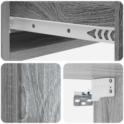 Wall-Mounted Side Table 59 x 34.5 x 17 cm Engineered Wood