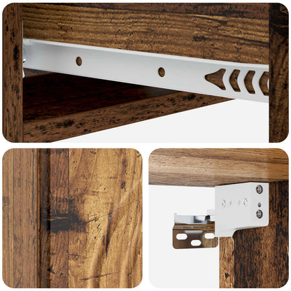Wall-Mounted Side Table 59 x 34.5 x 17 cm Engineered Wood