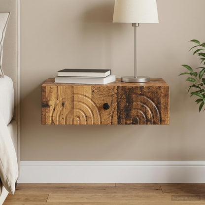 Wall-Mounted Side Table 59 x 34.5 x 17 cm Engineered Wood