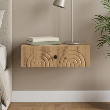 Wall-Mounted Side Table 59 x 34.5 x 17 cm Engineered Wood
