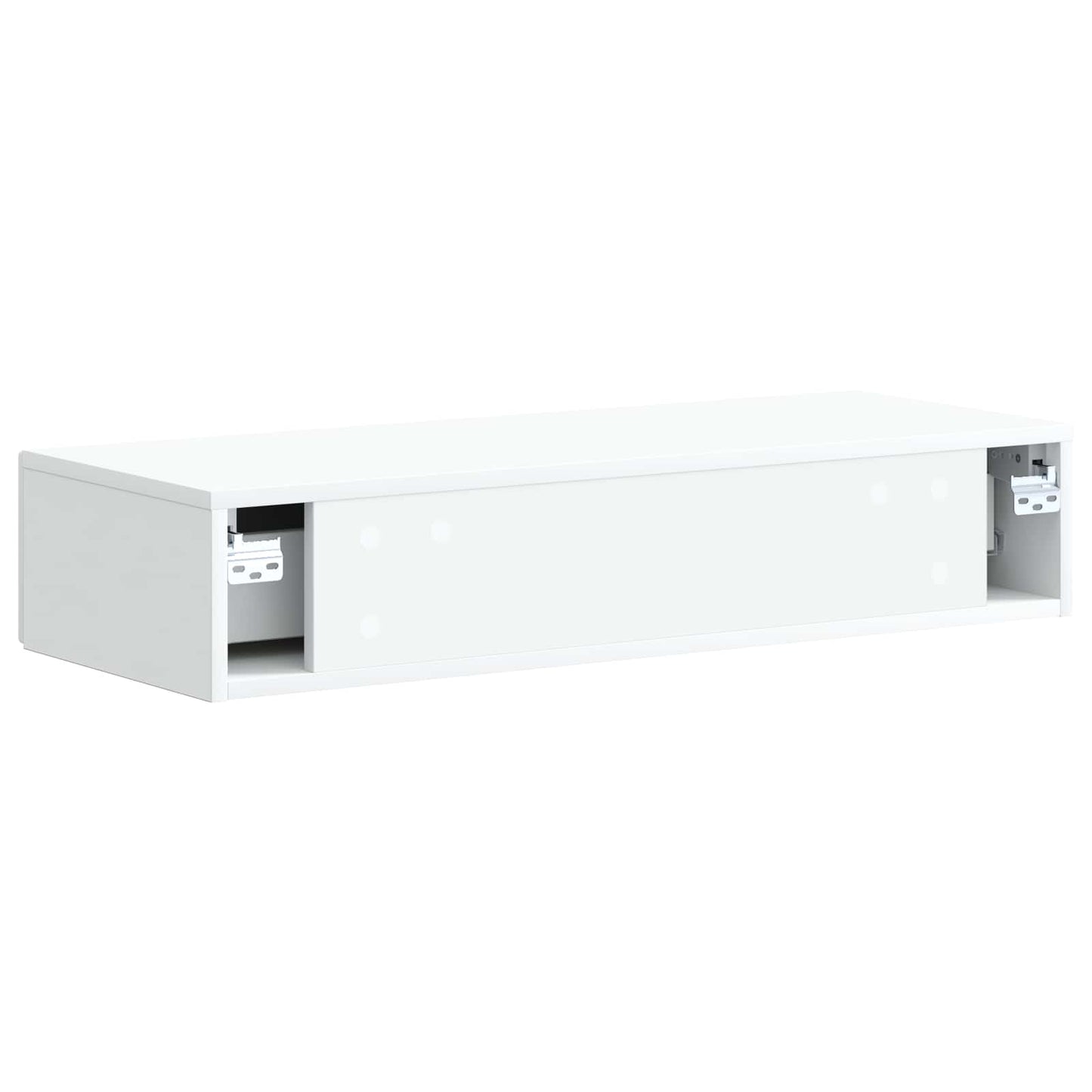 Wall-Mounted Side Table Wall-mounted White 87.5 x 34.5 x 17 cm