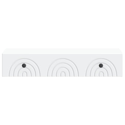 Wall-Mounted Side Table Wall-mounted White 87.5 x 34.5 x 17 cm
