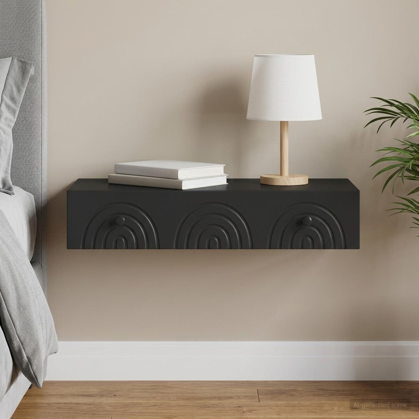 Wall-Mounted Side Table 87.5 x 34.5 x 17 cm Engineered Wood