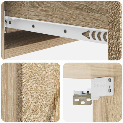 Wall-Mounted Side Table 87.5 x 34.5 x 17 cm Engineered Wood
