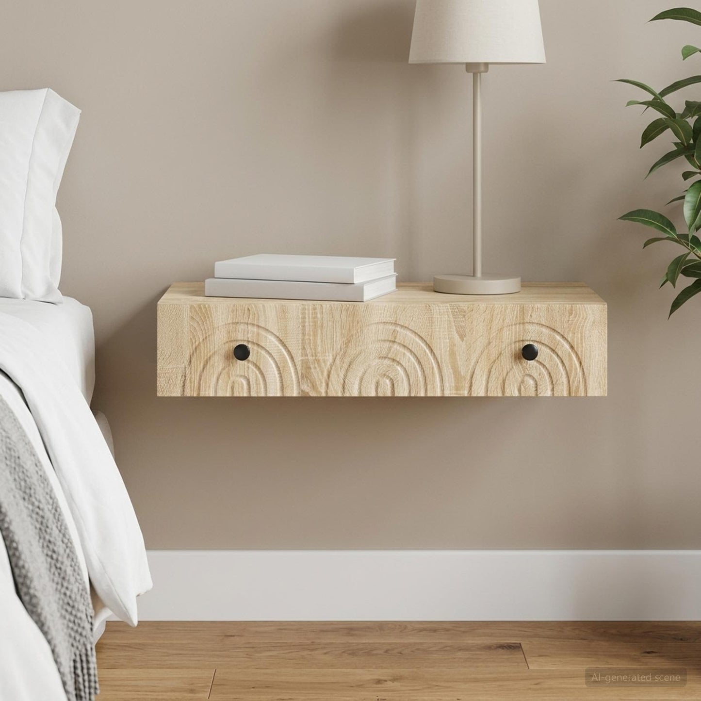 Wall-Mounted Side Table 87.5 x 34.5 x 17 cm Engineered Wood