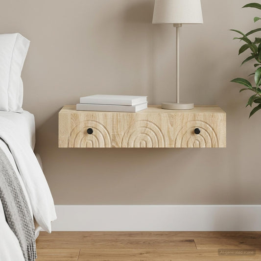 Wall-Mounted Side Table 87.5 x 34.5 x 17 cm Engineered Wood