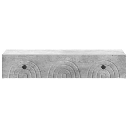 Wall-Mounted Side Table Concrete Grey 87.5 x 34.5 x 17 cm