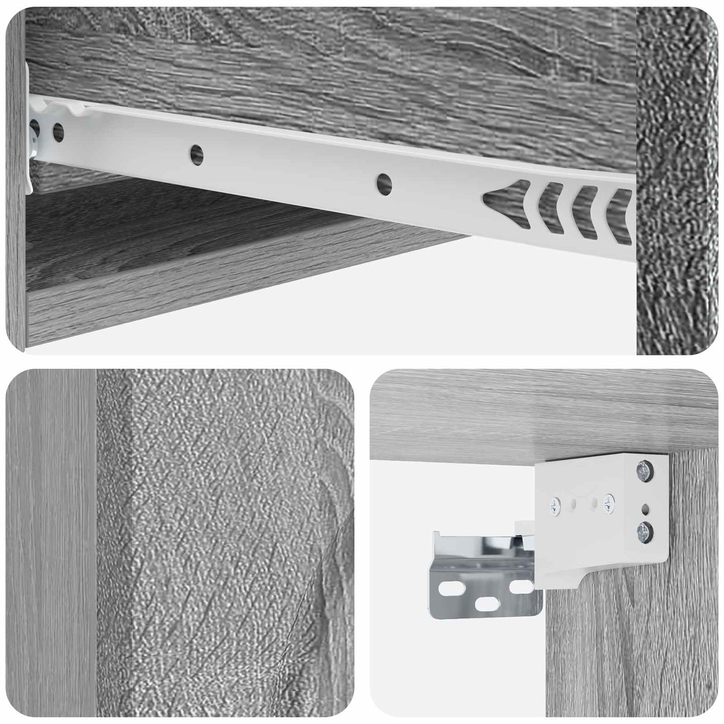 Wall-Mounted Side Table 87.5 x 34.5 x 17 cm Engineered Wood