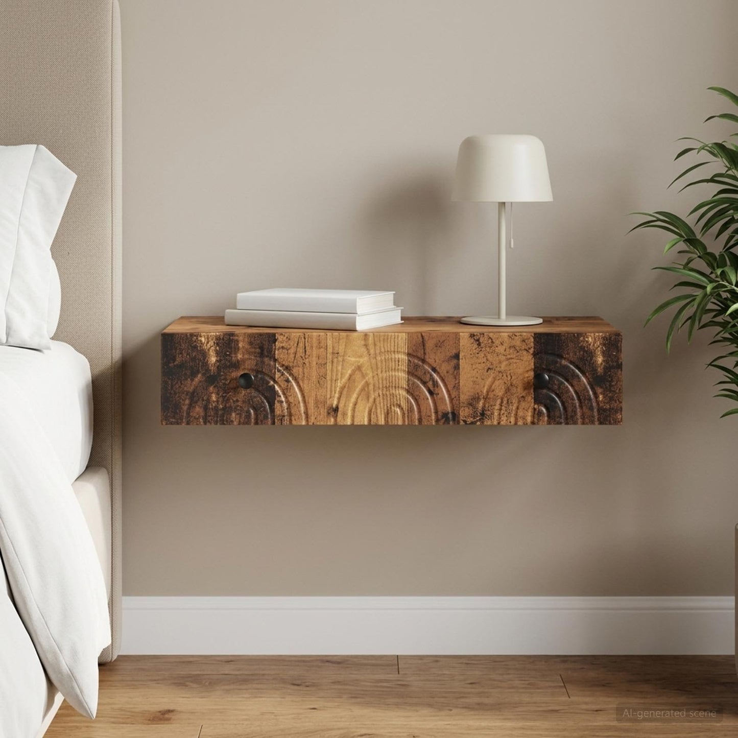 Wall-Mounted Side Table 87.5 x 34.5 x 17 cm Engineered Wood