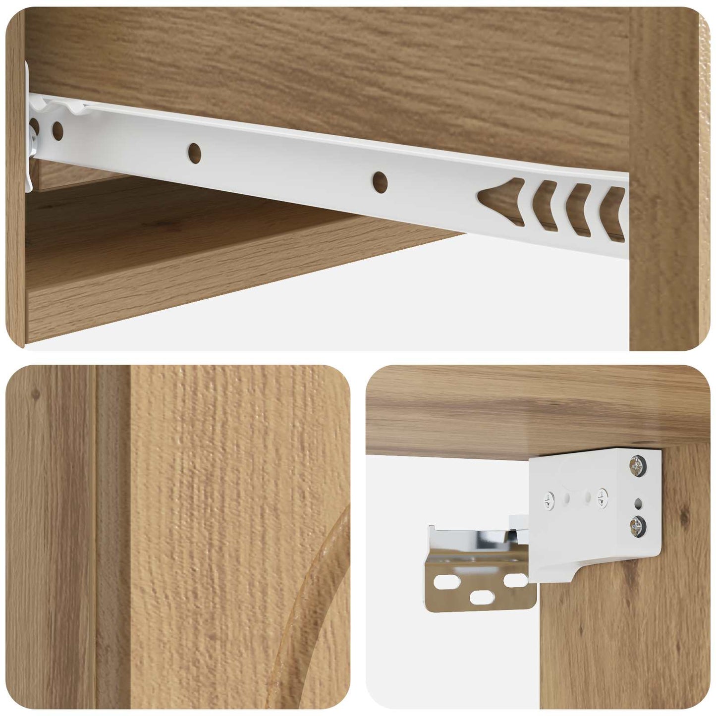 Wall-Mounted Side Table 87.5 x 34.5 x 17 cm Engineered Wood