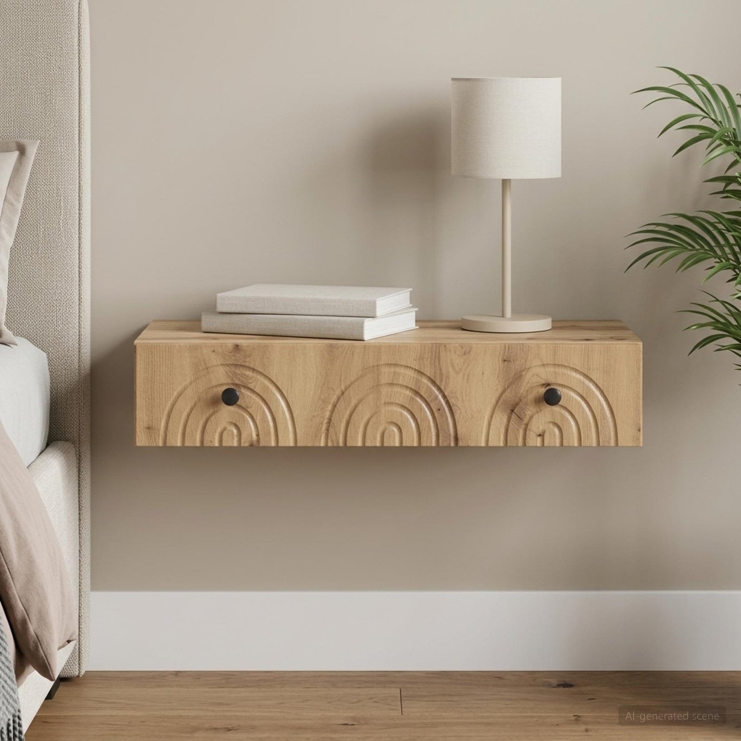 Wall-Mounted Side Table 87.5 x 34.5 x 17 cm Engineered Wood