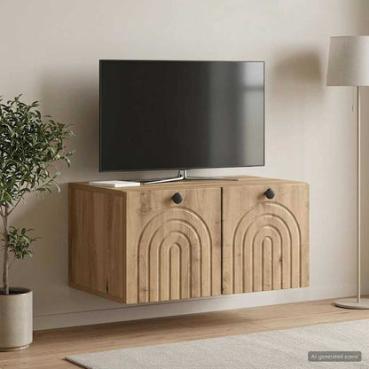 Wall-Mounted TV Cabinet 59.5 x 41 x 30 cm Artisan Oak