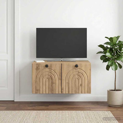 Wall-Mounted TV Cabinet 59.5 x 41 x 30 cm Artisan Oak