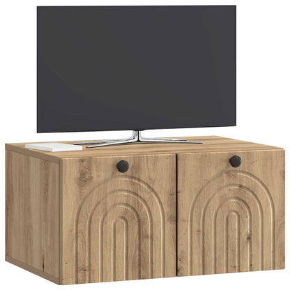 Wall-Mounted TV Cabinet 59.5 x 41 x 30 cm Artisan Oak