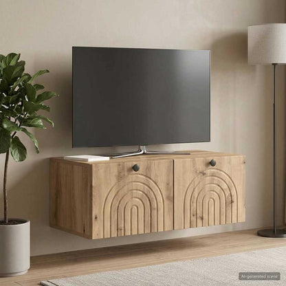 Wall-Mounted TV Cabinet 78.5 x 41 x 30 cm Artisan Oak