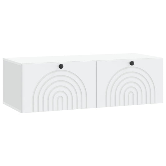 Wall-Mounted TV Cabinet 99 x 41 x 30 cm White Engineered Wood
