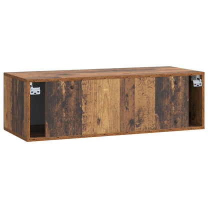 Wall-Mounted TV Cabinet Wall-mounted Old Wood 99 x 41 x 30 cm