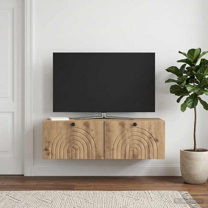 Wall-Mounted TV Cabinet 99 x 41 x 30 cm Artisan Oak