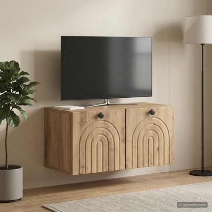 Wall-Mounted TV Cabinet 59.5 x 31 x 30 cm Artisan Oak