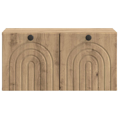 Wall-Mounted TV Cabinet 59.5 x 31 x 30 cm Artisan Oak