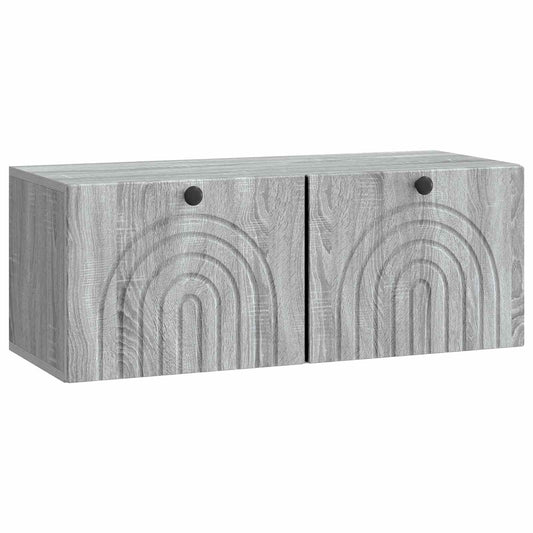 Wall-Mounted TV Cabinet Grey Sonoma 78.5 x 31 x 30 cm