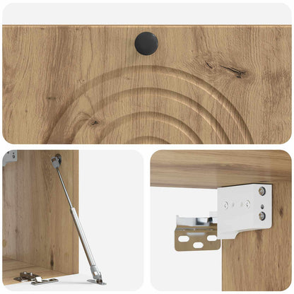 Wall-Mounted TV Cabinet 78.5 x 31 x 30 cm Artisan Oak