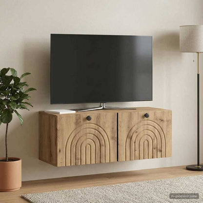 Wall-Mounted TV Cabinet 78.5 x 31 x 30 cm Artisan Oak