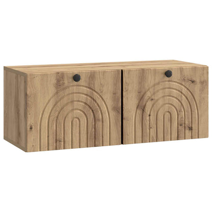 Wall-Mounted TV Cabinet 78.5 x 31 x 30 cm Artisan Oak