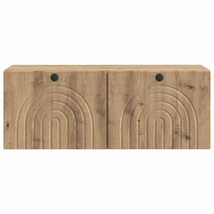 Wall-Mounted TV Cabinet 78.5 x 31 x 30 cm Artisan Oak