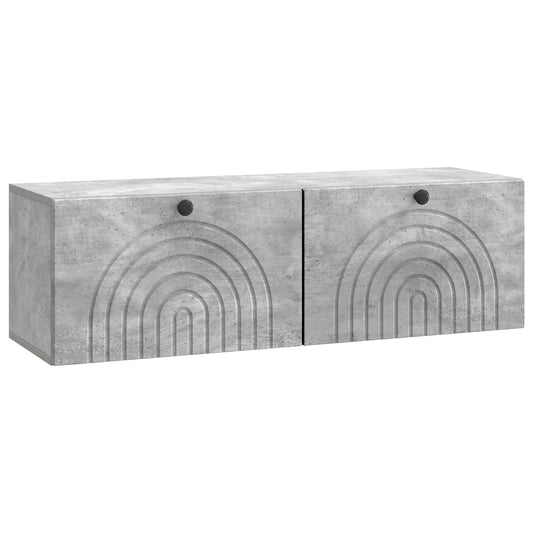 Wall-Mounted TV Cabinet Concrete Grey 98 x 31 x 30 cm