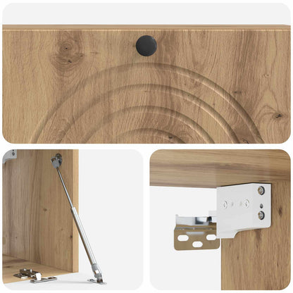 Wall-Mounted TV Cabinet 98 x 31 x 30 cm Artisan Oak