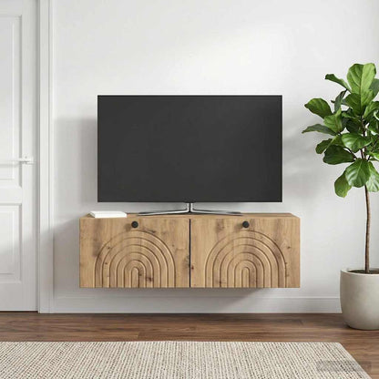 Wall-Mounted TV Cabinet 98 x 31 x 30 cm Artisan Oak