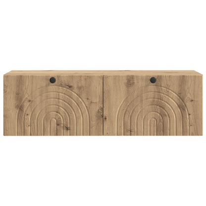 Wall-Mounted TV Cabinet 98 x 31 x 30 cm Artisan Oak