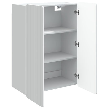 Wall-Mounted Cabinet White 66 x 34.5 x 92 cm Engineered Wood