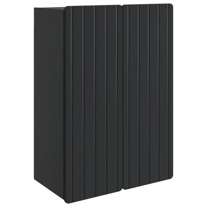 Wall-Mounted Cabinet Black 66 x 34.5 x 92 cm Engineered Wood