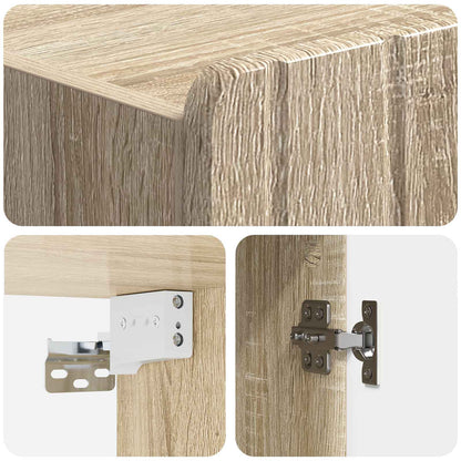 Wall-Mounted Cabinet Sonoma Oak 66 x 34.5 x 92 cm