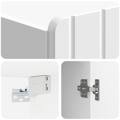 Wall-Mounted Cabinet High Gloss White 66 x 34.5 x 92 cm