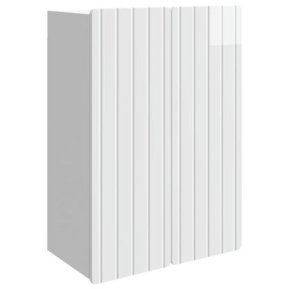 Wall-Mounted Cabinet High Gloss White 66 x 34.5 x 92 cm