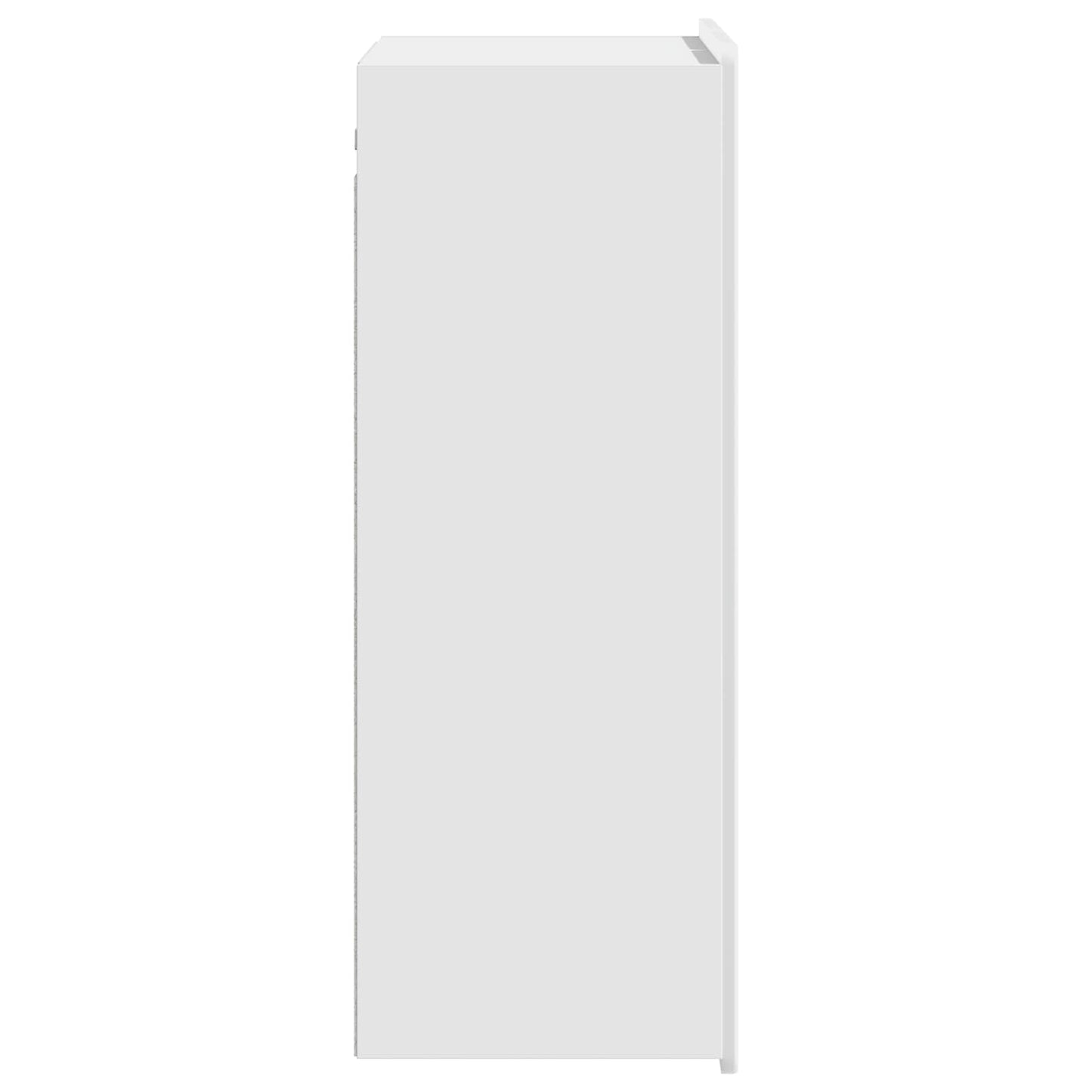 Wall-Mounted Cabinet High Gloss White 66 x 34.5 x 92 cm